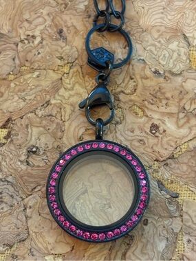 Black Origami Owl Living Locket Necklace
